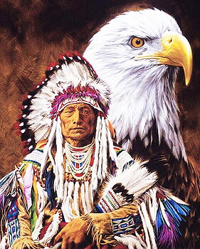 Indian & Eagle, Noessa Diamond Painting