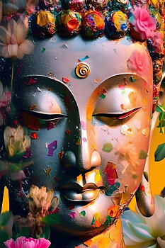 Flower Budha, Noessa Diamond Painting
