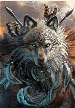 Indian Wolf, Noessa Diamond Painting