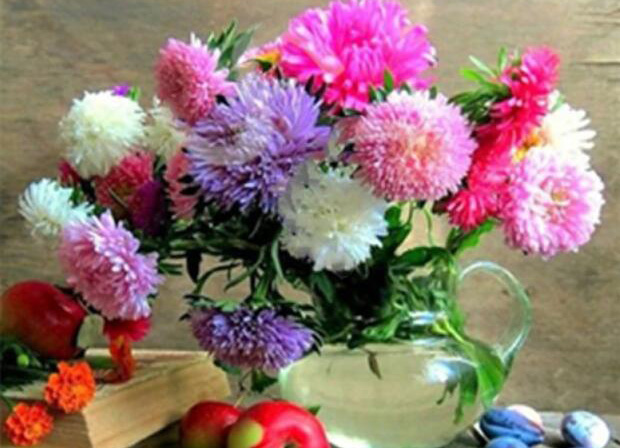 Blommor i Pastell, Noessa Diamond Painting