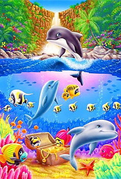Dolphin Treasure, Noessa Diamond Painting