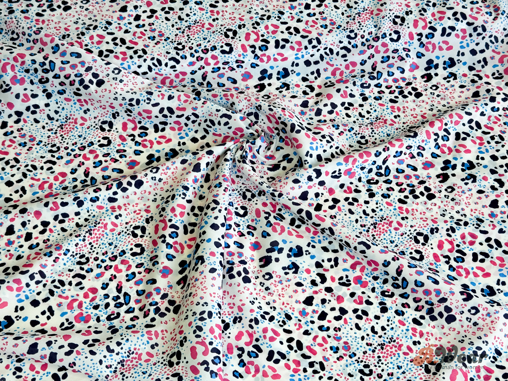 Underklädes Satin - Färgglad leopardmönstrad