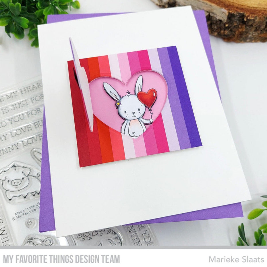 MY FAVORITE THINGS -My Punny Valentine STAMP & DIE SET - 4