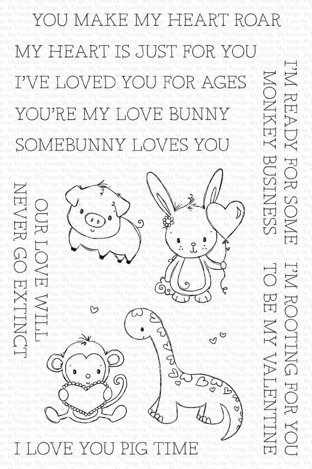 MY FAVORITE THINGS -My Punny Valentine STAMP & DIE SET
