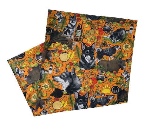 Tub / multiscarf Orange Jämthund - 2