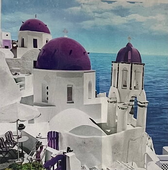 Greece by the Sea, Diamond Art Diamond Painting