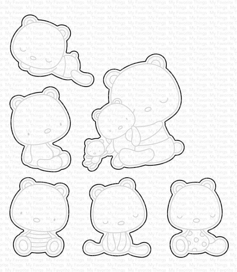MY FAVORITE THINGS-Bear Hugs STAMP & DIE SET - 2