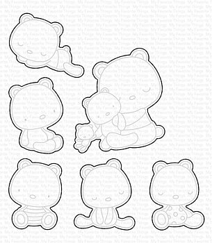 MY FAVORITE THINGS -Bear Hugs STAMP & DIE SET