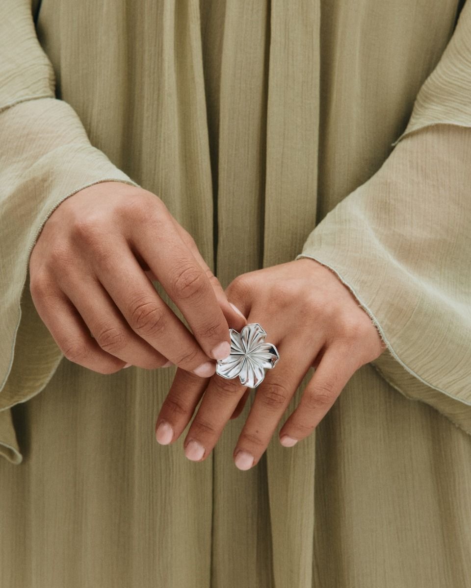 Jasmine Ring L Steel - Edblad - 4