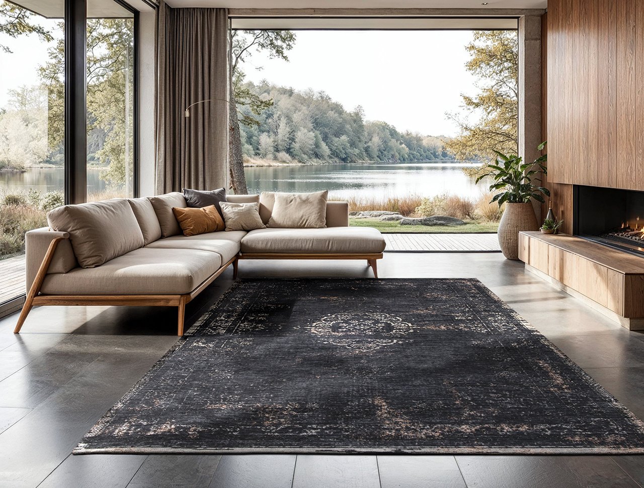 Medallion Mineral Black Utomhusmatta 200x280cm - 3