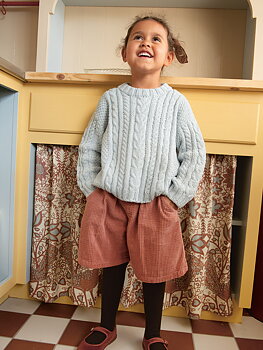 Sandnes Caspian Sweater Junior 2501_01 (20 mosstickning st 4)