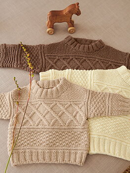 Sandnes Guernsey Sweater Baby 2413_01 (20 m mosstickning st 4)