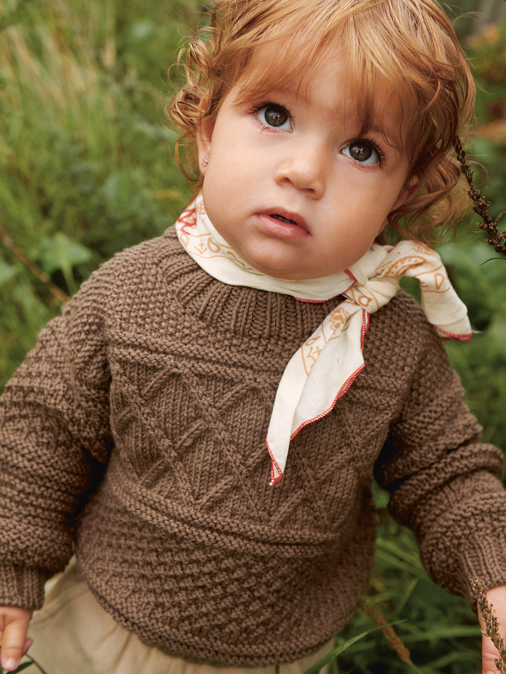 Sandnes Guernsey Sweater Baby 2413_01 (20 m mosstickning st 4)