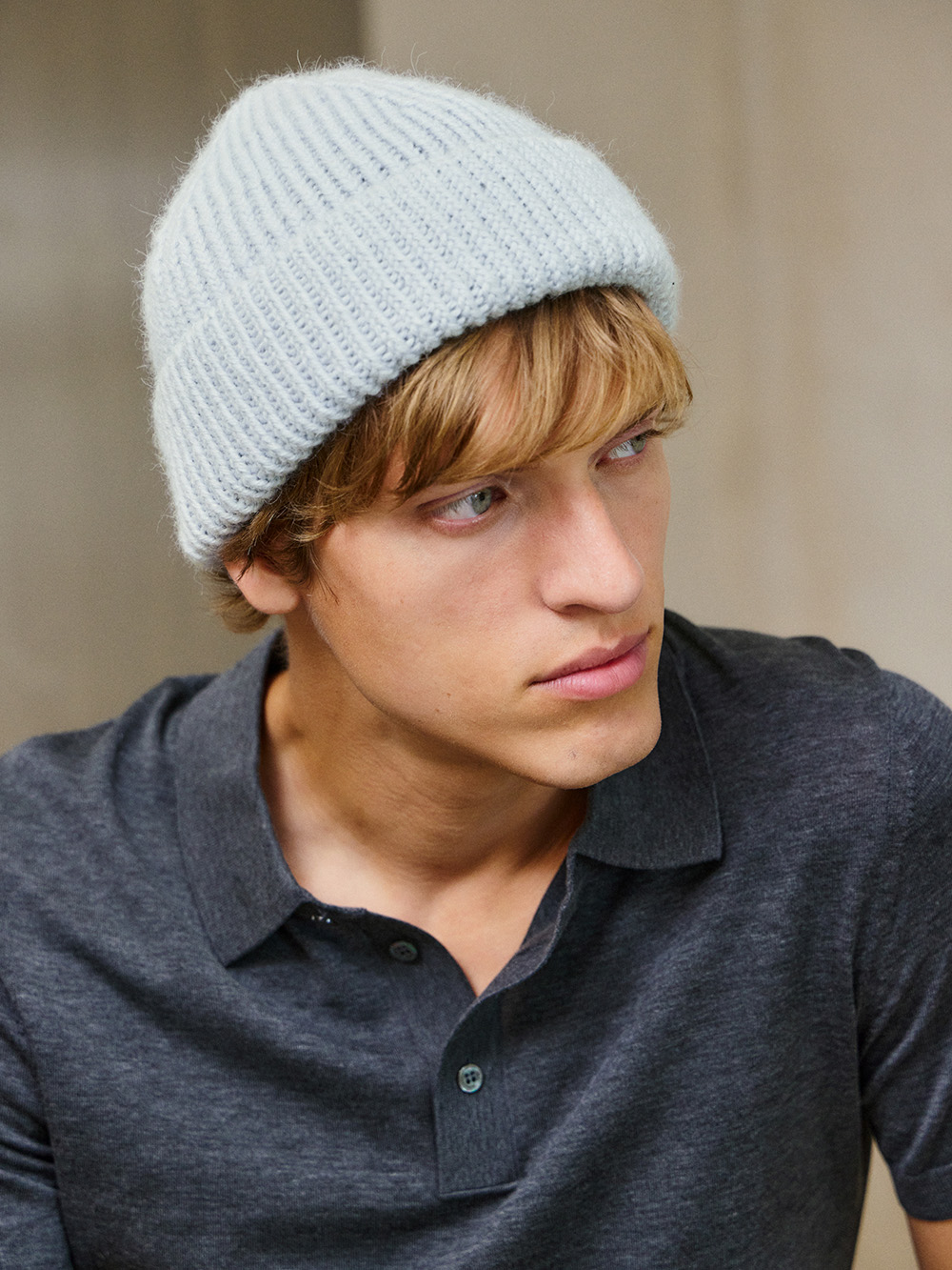 Sandnes Charlie Beanie 2412_03 (28 m resår st 3,5) - 2