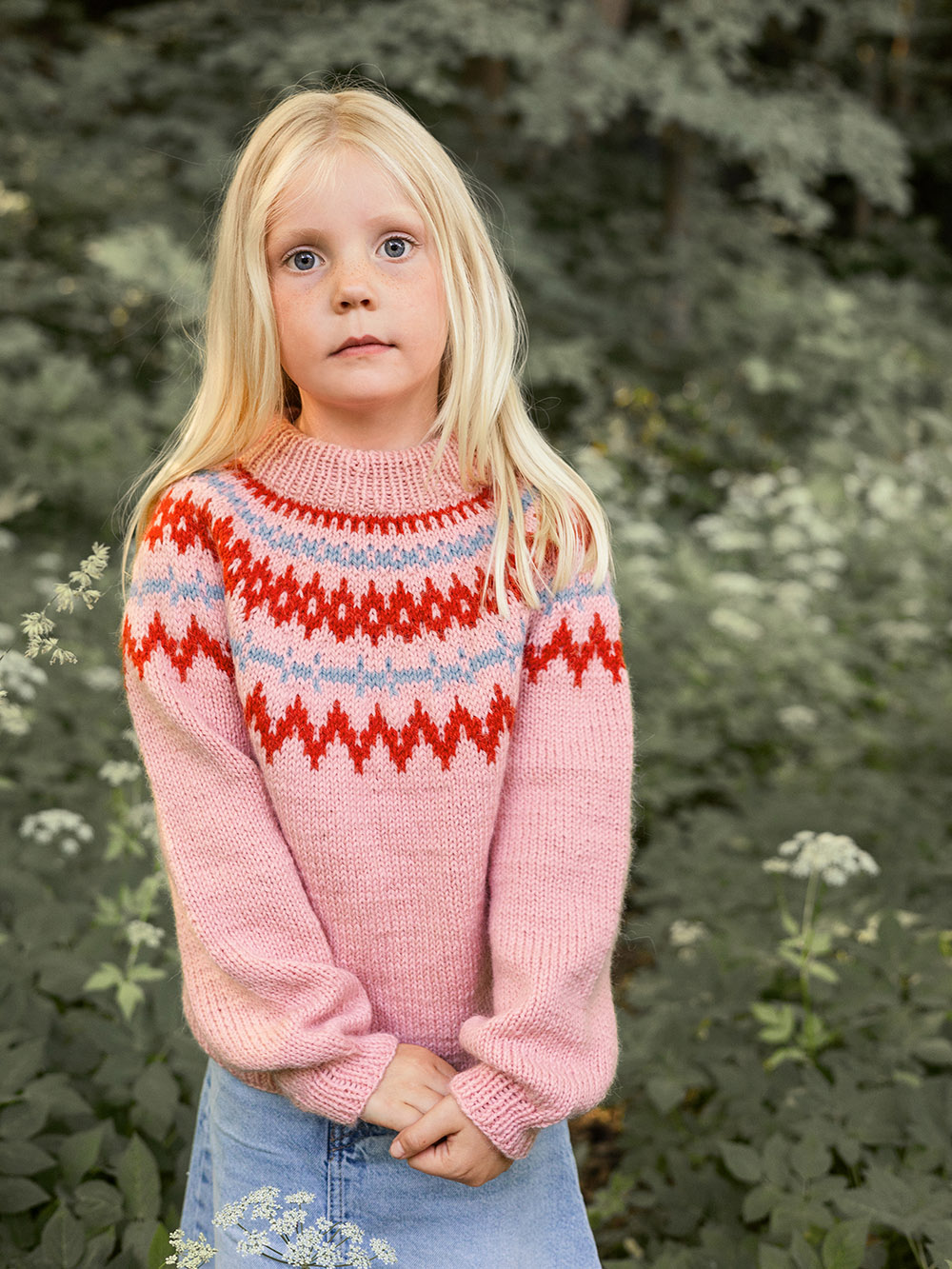 Sandnes Polar-Light Barnegenser 2411_02 (20 m flerfärgsstick st 4) - 2