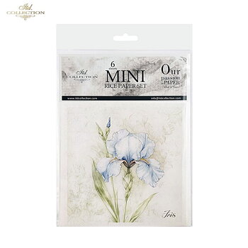 Set med 6st motiv med vårblommor