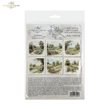 Set med 6 st olika natur motiv .