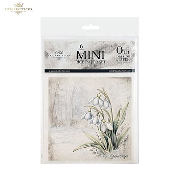 Set med 6 st olika motiv blommor