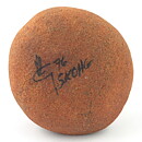 Börje Skohg (1976) Unique Stone with Abstract Silver Decor 10 cm