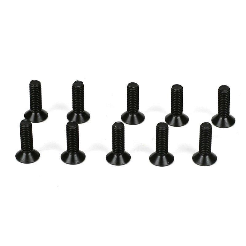 TLR Flathead Screws, M3 x 10mm (10)