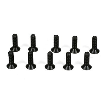 TLR Flathead Screws, M3 x 10mm (10)