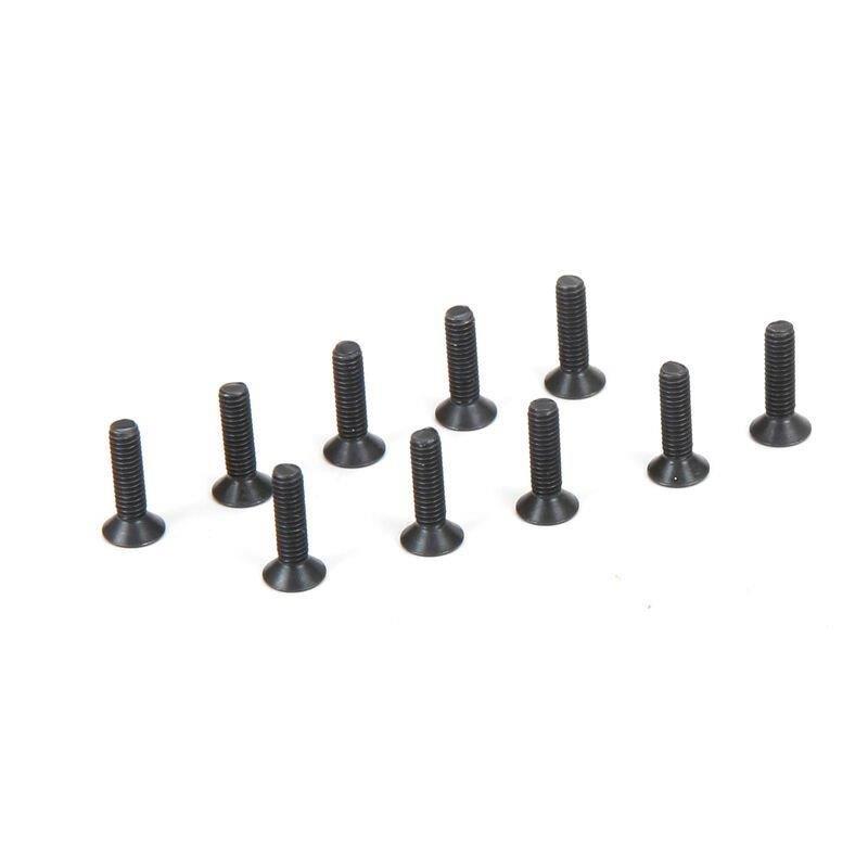 TLR Flat Head Screws M2.5 x 10mm (10)
