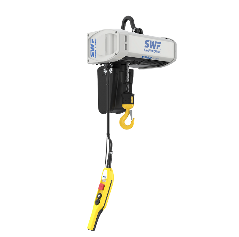 Kättingtelfer SWF Athlo / Maxlast 500 kg / Lyfthöjd: 4 m / Lyfthastighet: 8 / 2 m/min