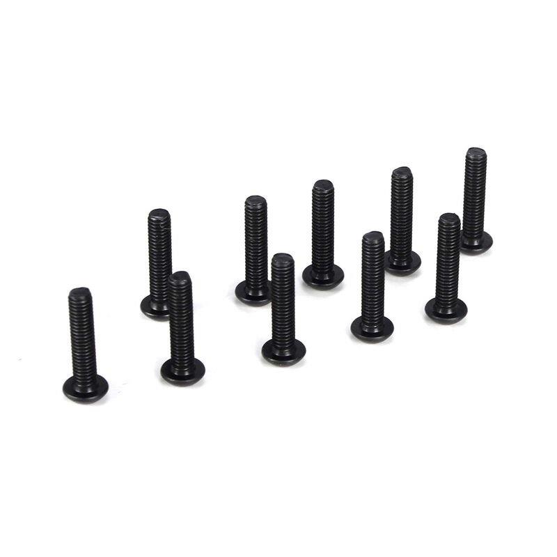 TLR Button Head Screws, M3 x 14mm (10)