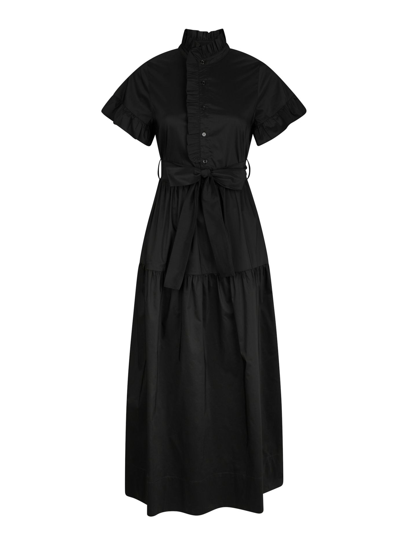 Neo Noir  - Nellie Poplin Dress Black - 4
