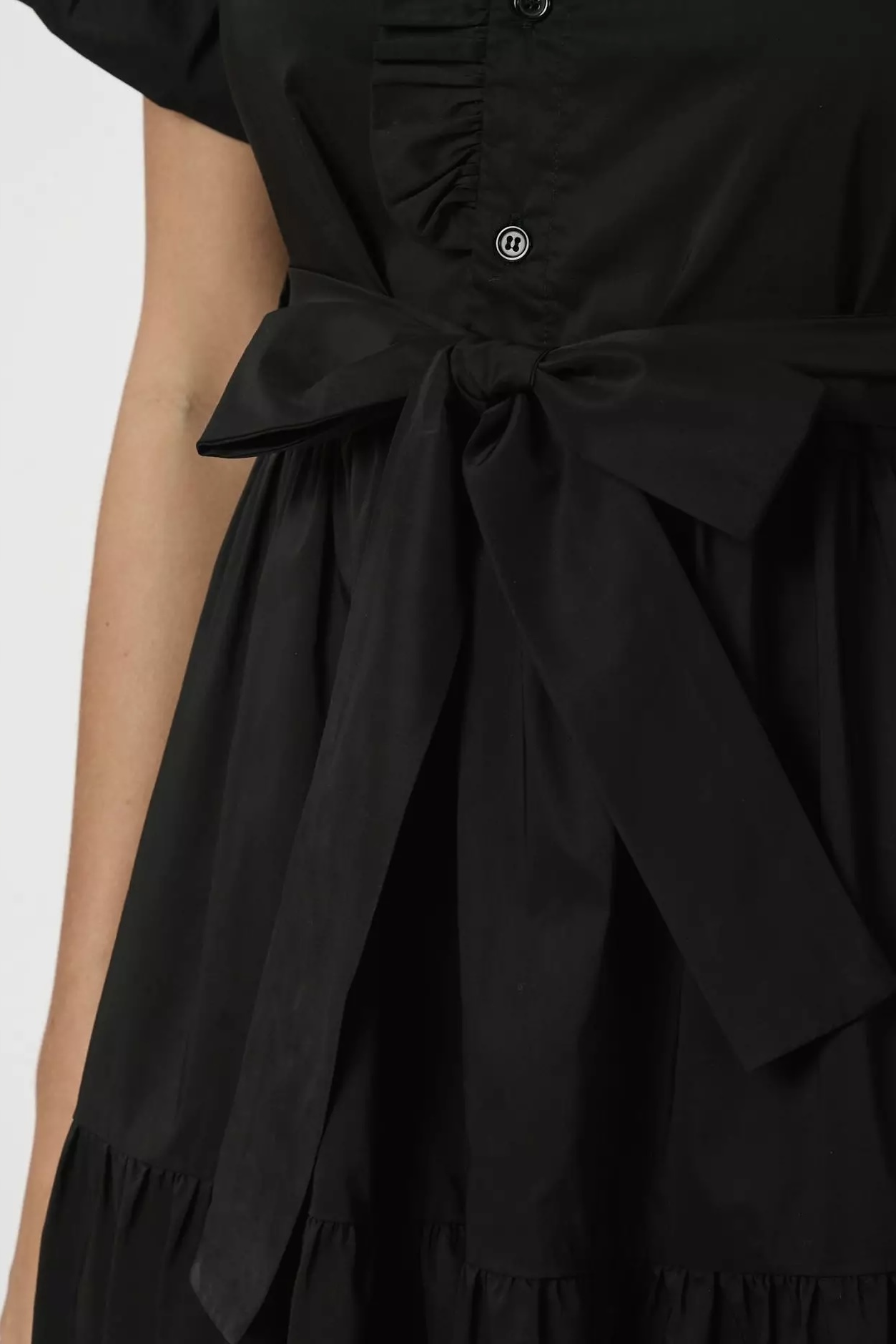 Neo Noir  - Nellie Poplin Dress Black - 3