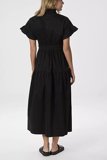 Neo Noir  - Nellie Poplin Dress Black