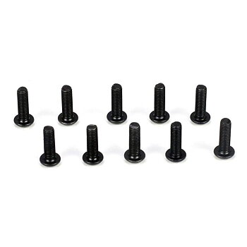 TLR Button Head Screws, M3 x 10mm (10)