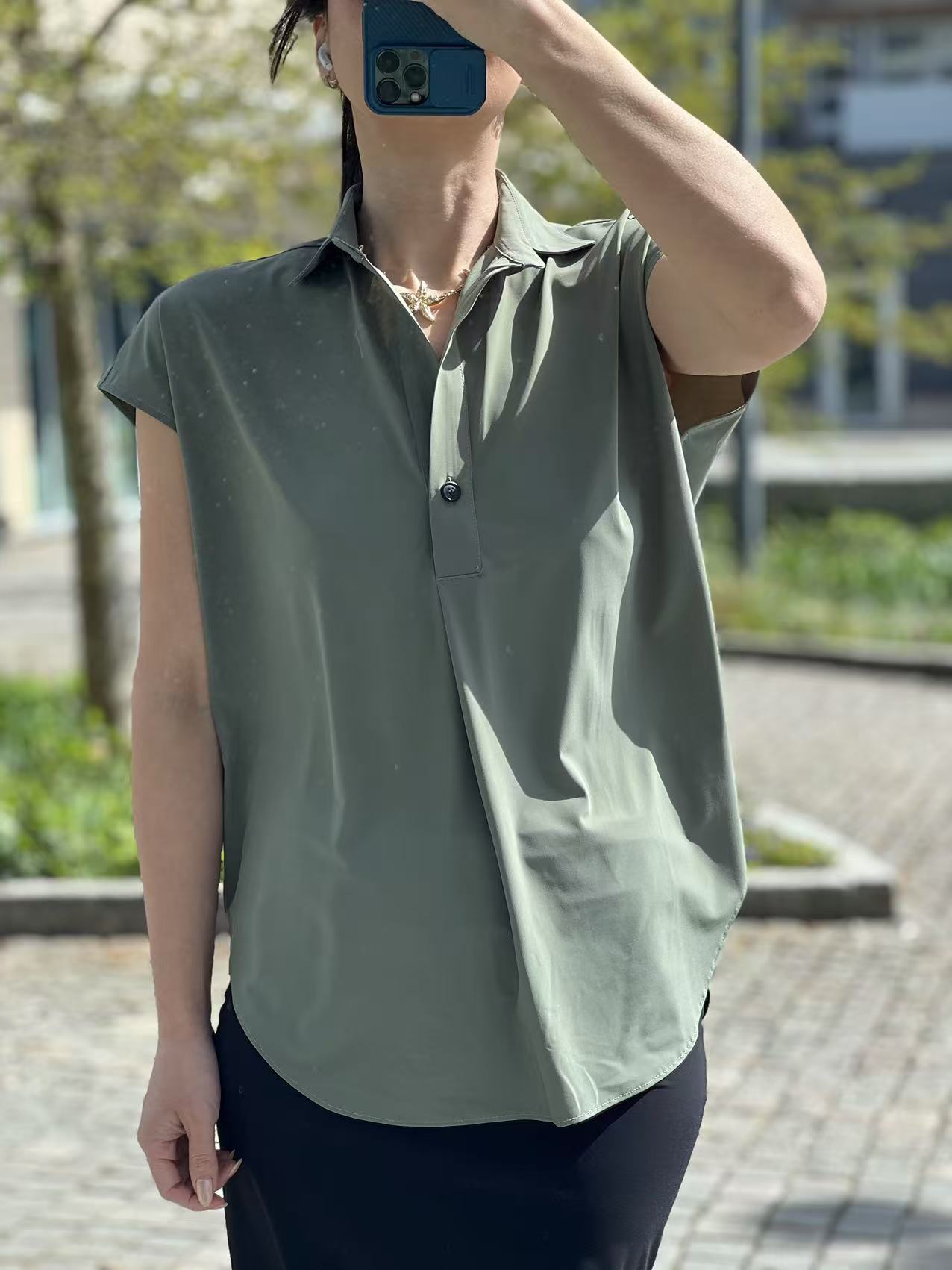 PENNANDINK Shirt Sage - 5