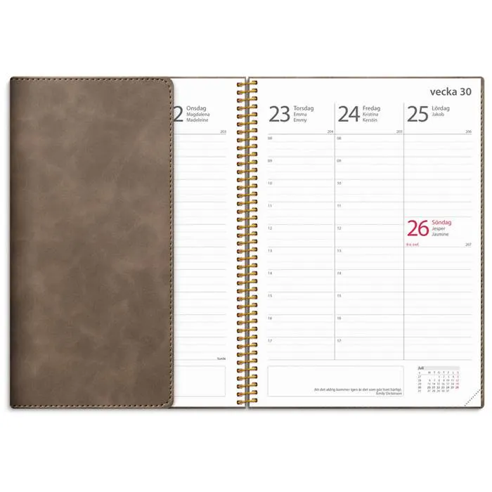 Kalender Study Twist mocca A5 25/26 - 3