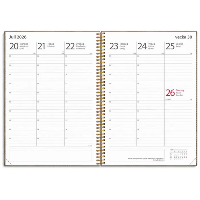 Kalender Study Twist mocca A5 25/26 - 2