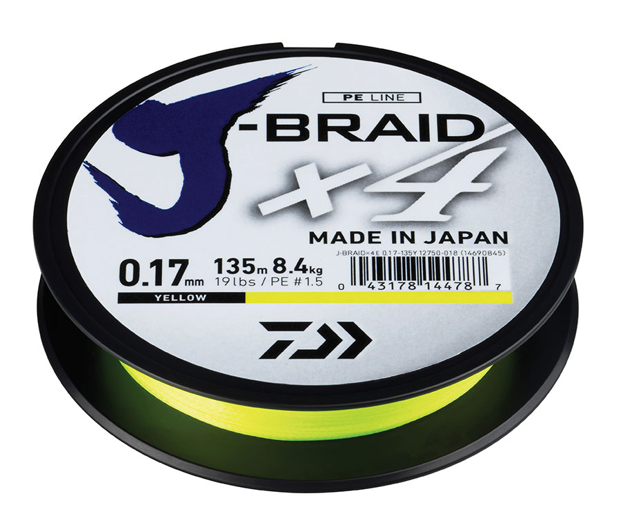 J-BRAID X4E 135m YELLOW
