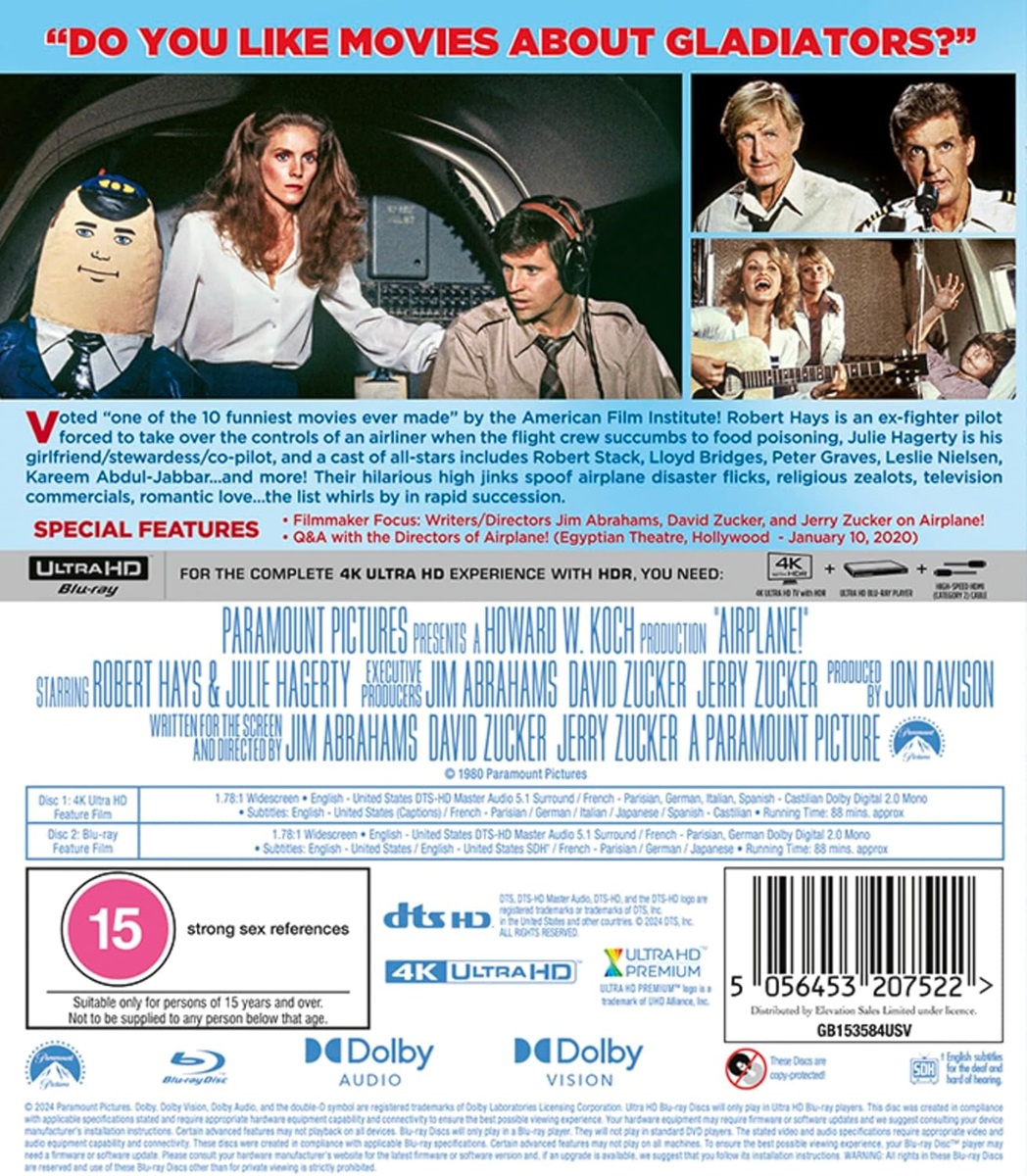 Airplane! (ej svensk text) (4K Ultra HD + Blu-ray) - 2