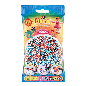HAMA  Pärlor 1000 st, stribet