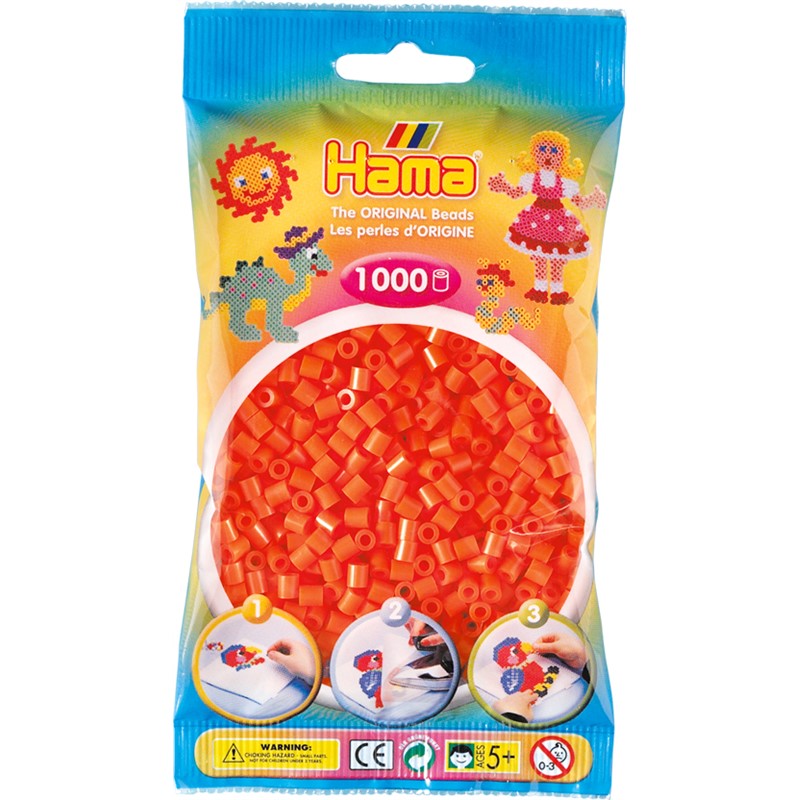 HAMA  Pärlor 1000 st, Orange