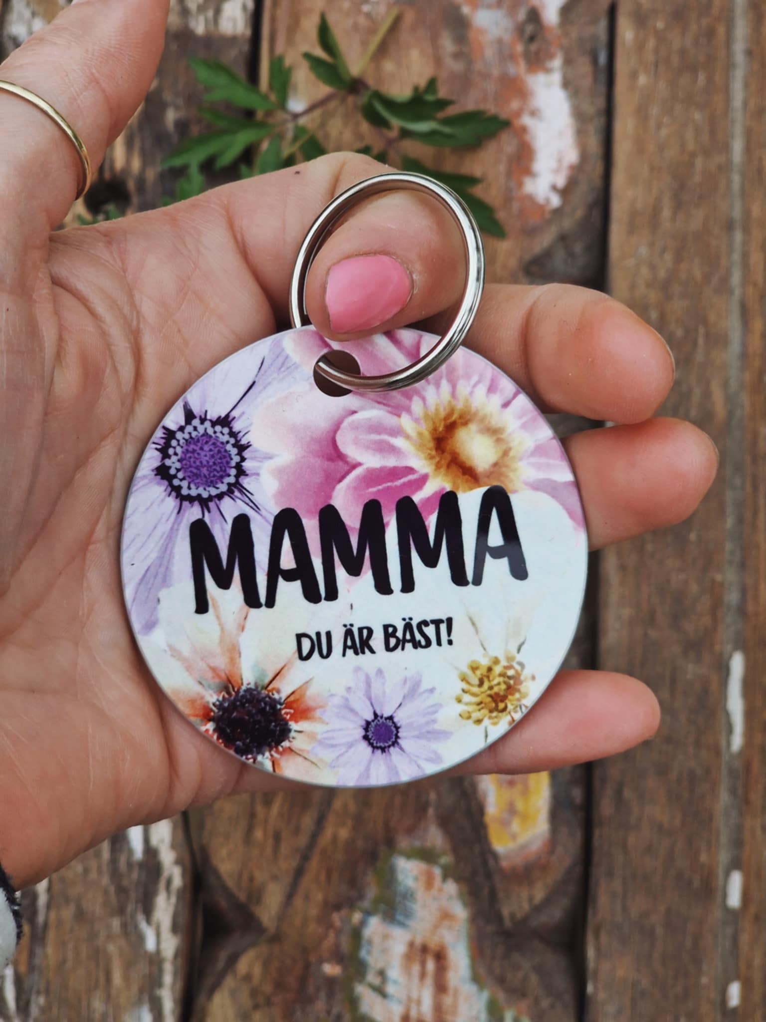 Nyckelring - "Mamma, du är bäst!"