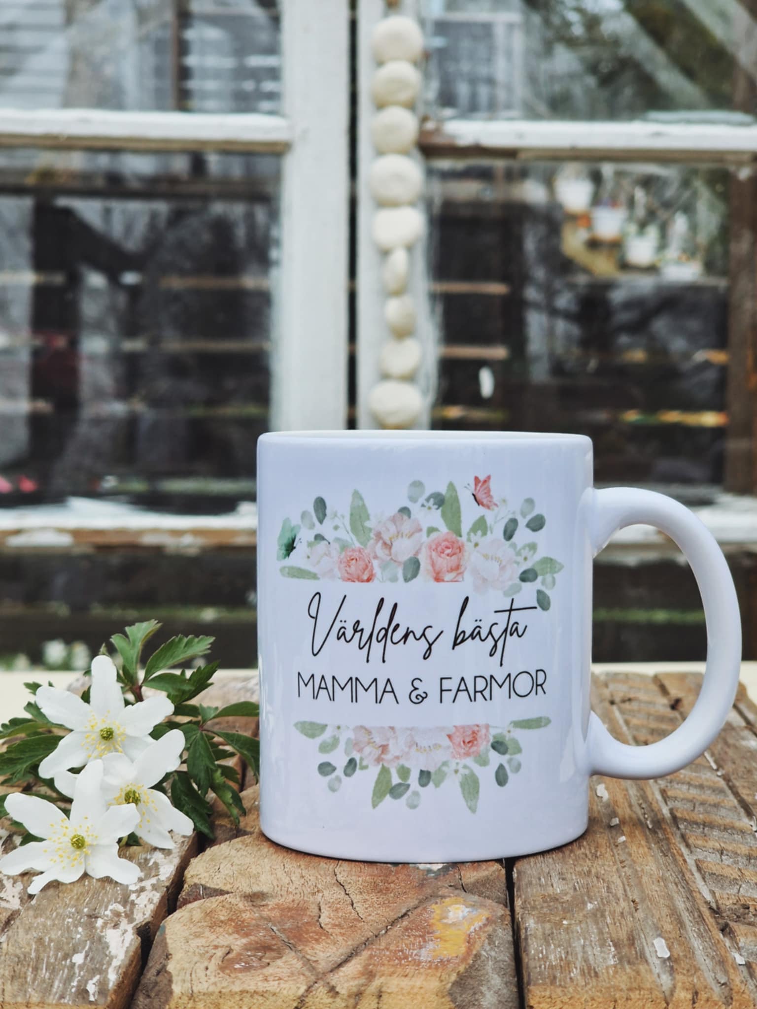 Mugg - Världens bästa mamma & farmor