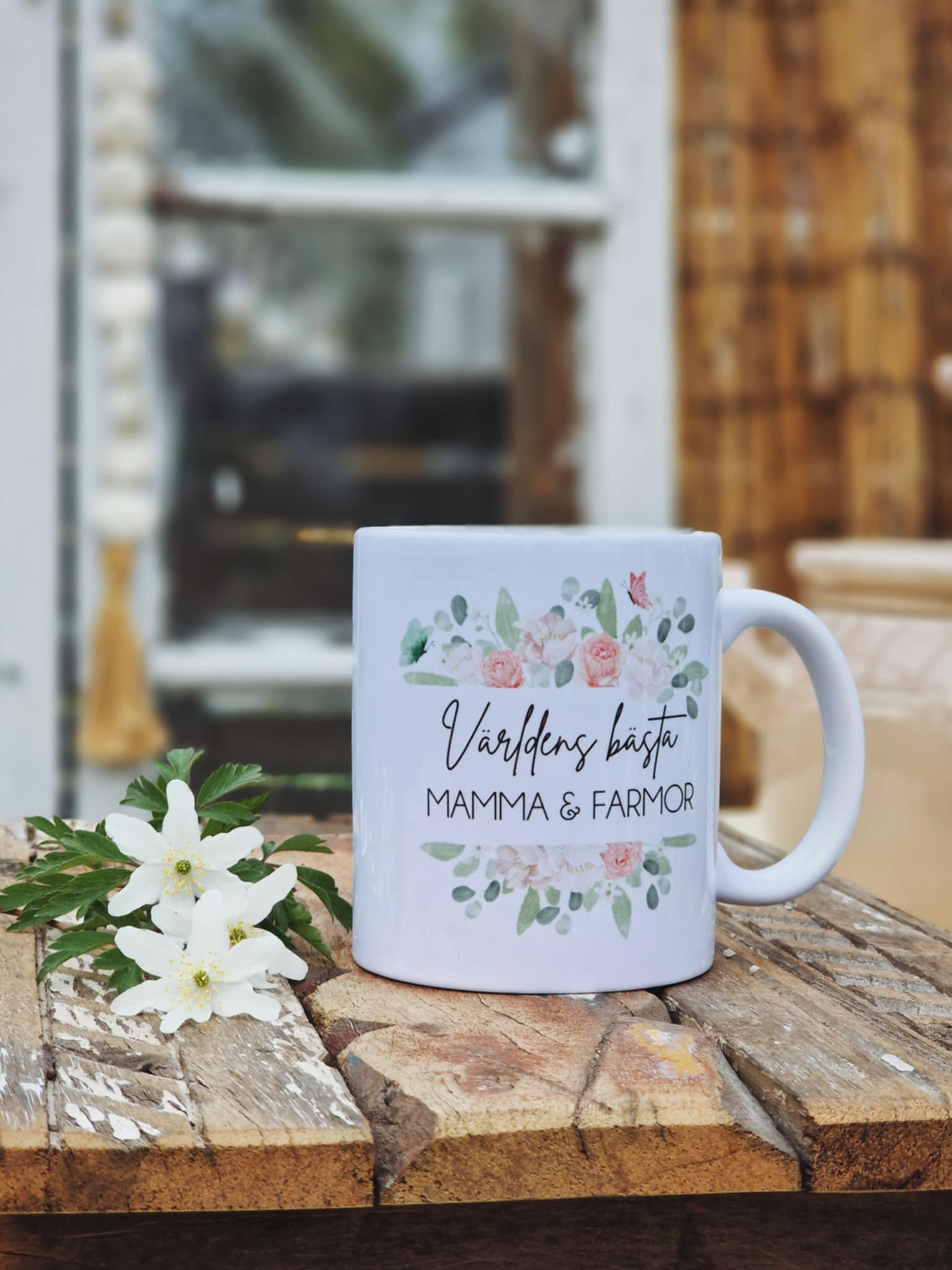 Mugg - Världens bästa mamma & farmor
