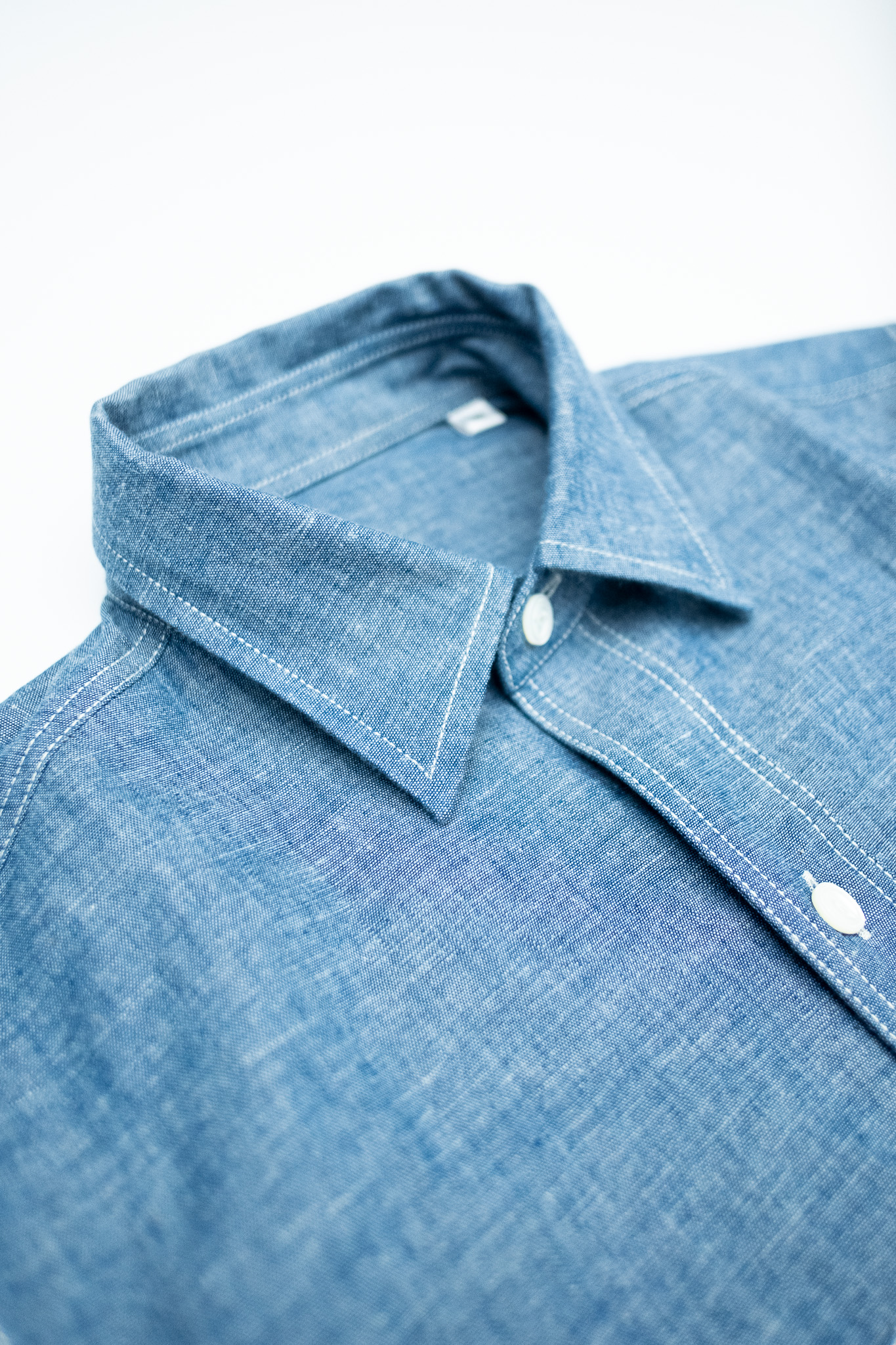 Bryceland's - Teardrop Work Shirt Chambray - Göteborg Manufaktur