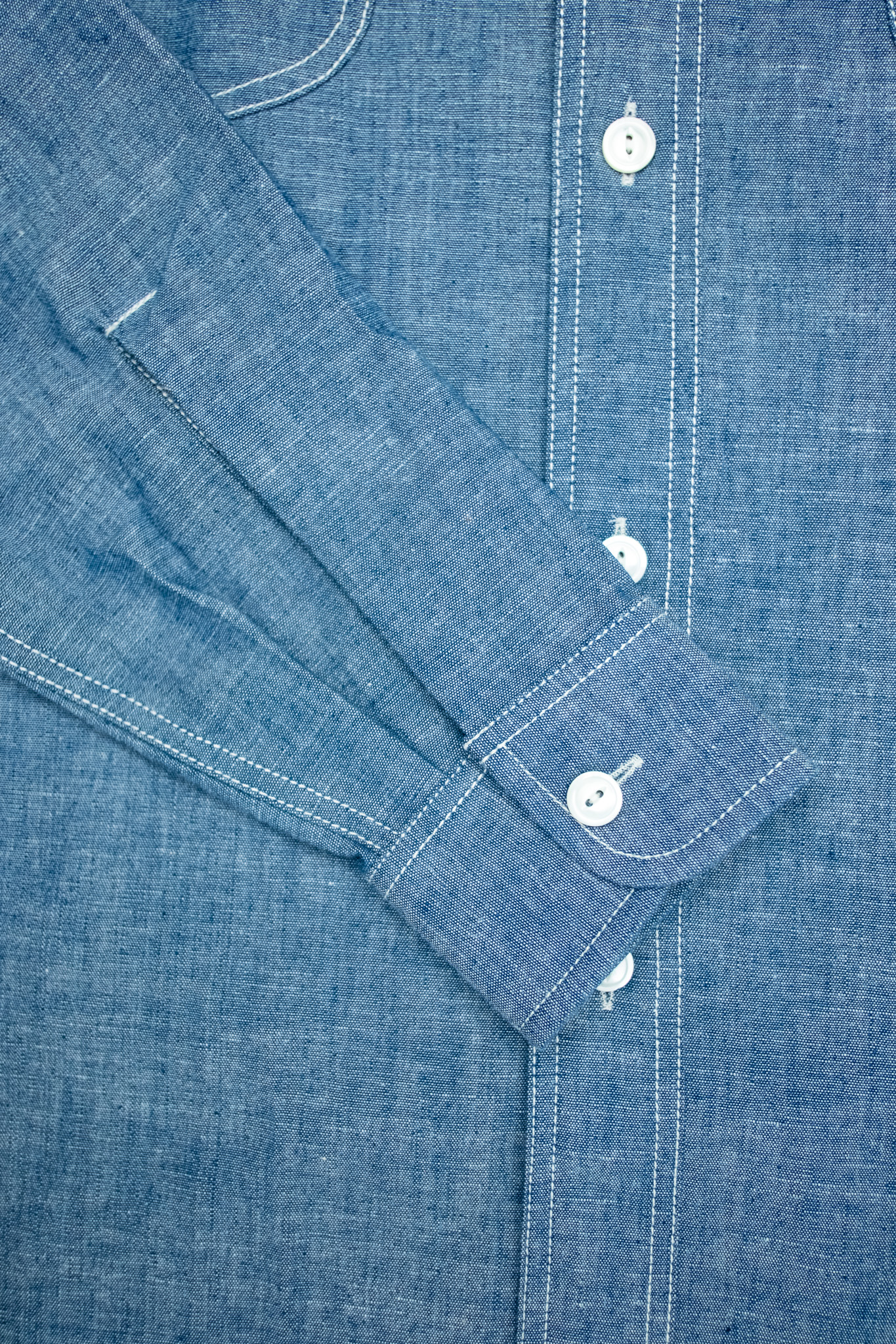 Bryceland's - Teardrop Work Shirt Chambray - Göteborg Manufaktur