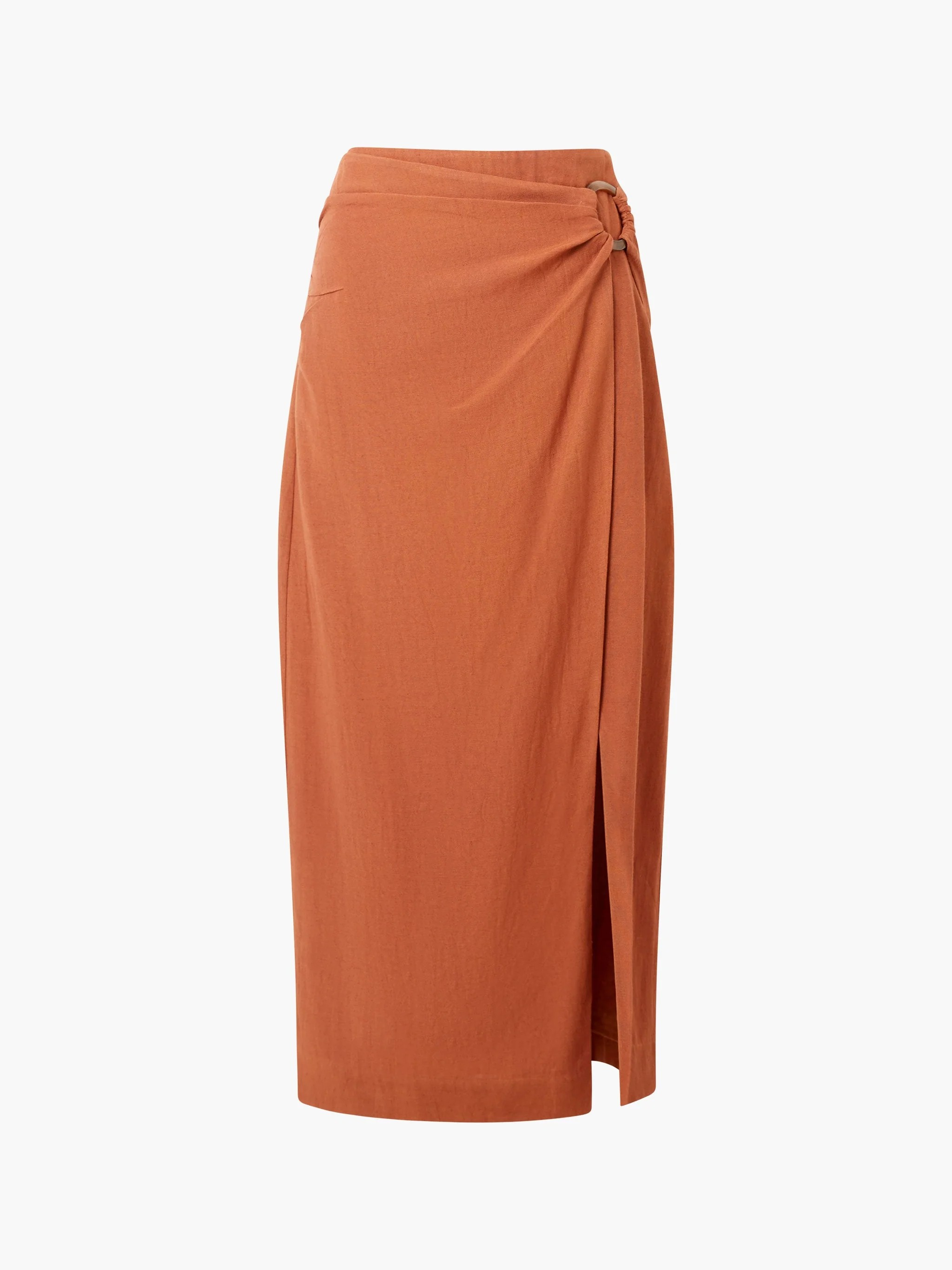 Ariette Lin Blend Slit Midi Skirt - Stl. S - French Connection - 5