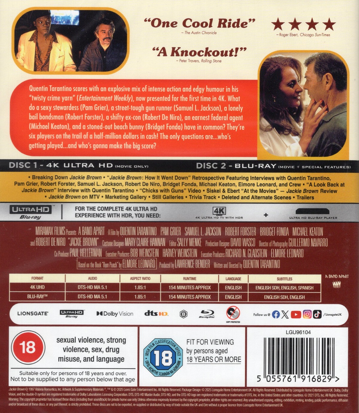 Jackie Brown (ej svensk text) (4K Ultra HD + Blu-ray) - 2