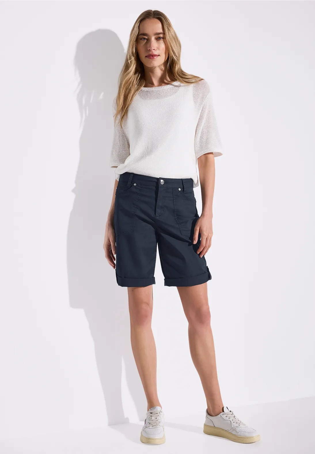 QR Yulius Bermuda Sportive - Deep Blue - Street One