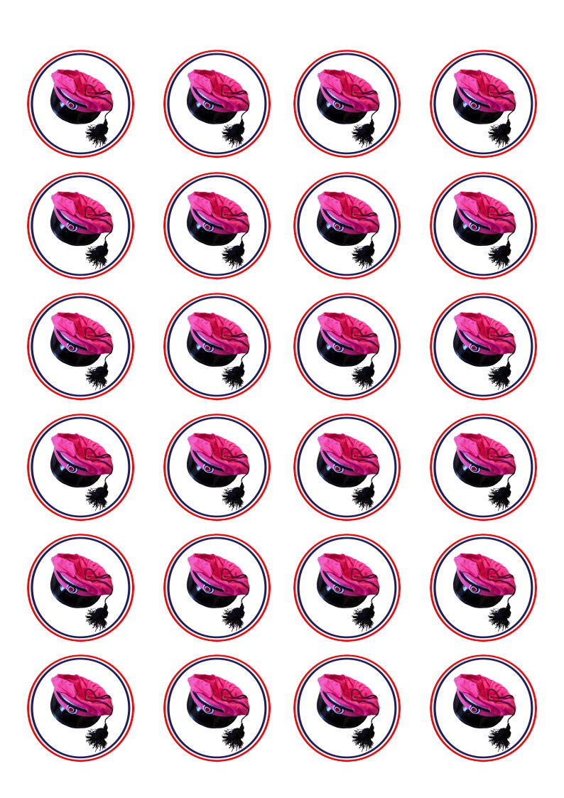 Små cupcaks  17 mai  Rosa russelue