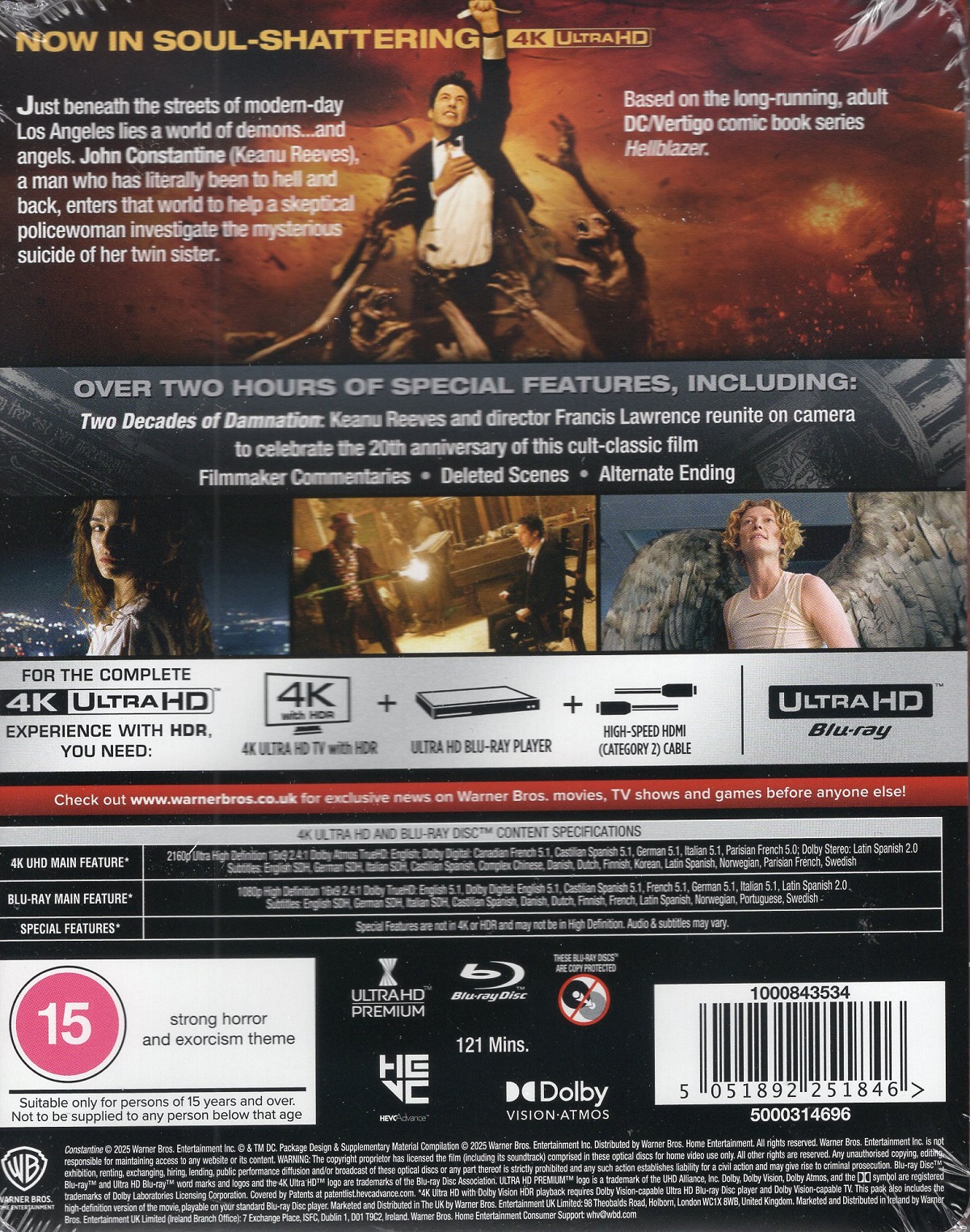 Constantine (Limited Edition Steelbook) (4K Ultra HD + Blu-ray) - 2