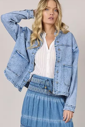 Qnuz -  Denim Jacket Light Blue Used - 4
